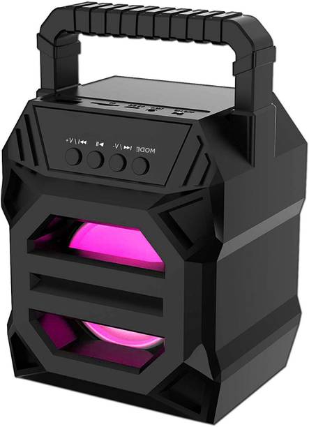 BAGATELLE 100% Good Quality Wireless 3D Ultra Bass Surround sound speaker with LED Lights 5 W Bluetooth Party Speaker