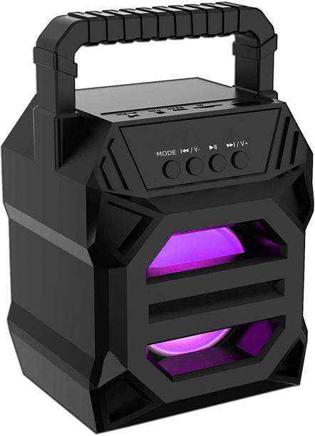 Worricow Wireless Speaker LZ-3102 HD Bass, Disco Lights, Carry Handle, AUX Input 5 W Bluetooth Speaker