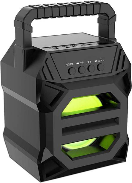 Worricow Best Wireless Speaker LZ-3102 HD Bass, Disco Lights, Carry Handle, AUX Input 5 W Bluetooth Speaker
