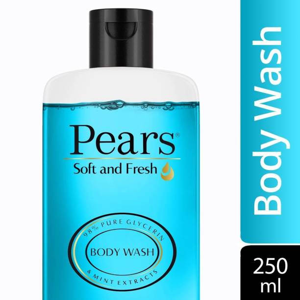 Pears Soft and Fresh Body Wash,Paraben Free Shower Gel with Mint Extracts
