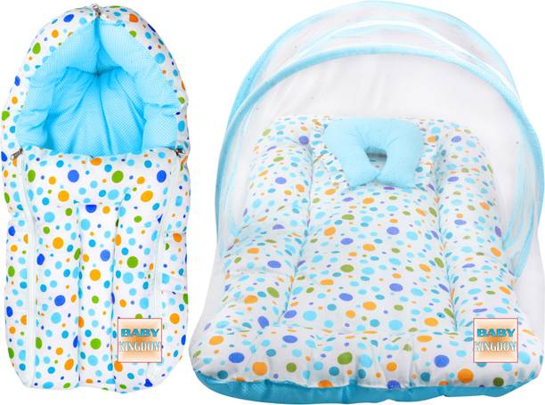 BABY KINGDOM Cotton Baby Bed Sized Bedding Set