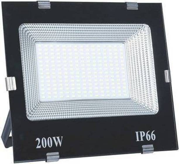 NIHAKA 200 Watt Ultra Thin Slim Ip66 LED Flood Outdoor Light Cool White Waterproof Pack of 1 Flood Light Outdoor Lamp