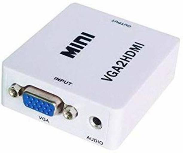 Dye VGA to HDMI, Mini HD 1080P 3.5mm Audio VGA to HDMI HD HDTV Video Converter Gaming Adapter