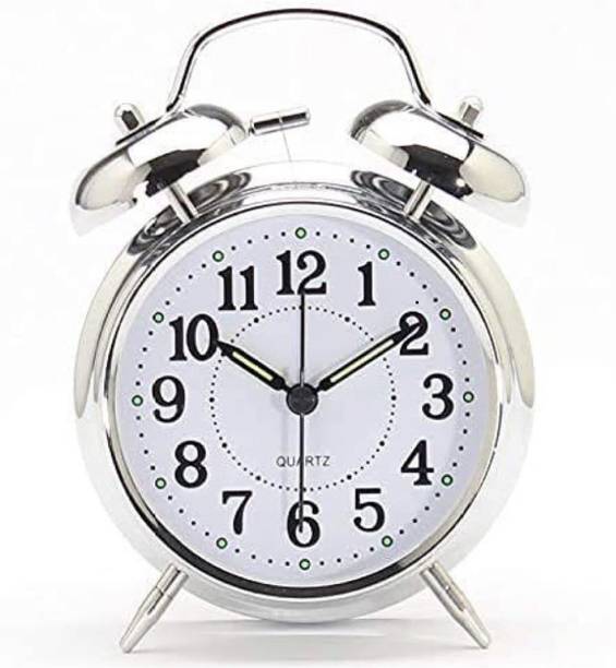 Siya Creation Analog Silver Clock