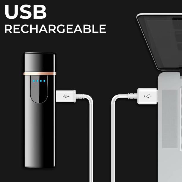 MOBIZAC UPGRADED Version Ultra Thin Flameless Electronic Lighter Rechargeable Lighter with Touch Sensor On/Off Button Lighter for Cigar and Cigarette Lighter