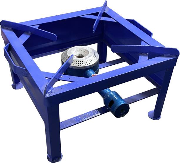 SURYALAXMI 12LX12WX8H INCH MS BLUE POWDER COATED GAS BHATTI/READY TO USE Iron Manual Gas Stove
