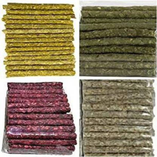 KALEYE Munchy Chew Sticks Mix Flavour 1 Kg Pack With Added Calcium & Nutrients Rawhide Chicken, Mint, Mutton, NA Dog Chew