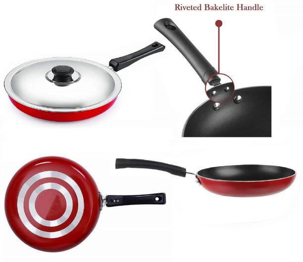 HM EVOTEK Curry Pan 23 cm diameter with Lid 2 L capacity