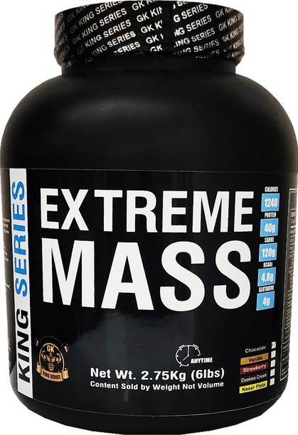 Gk King Series Extreme Mass Bulk Gainer (2.75 KG Chocolate) Weight Gainers/Mass Gainers