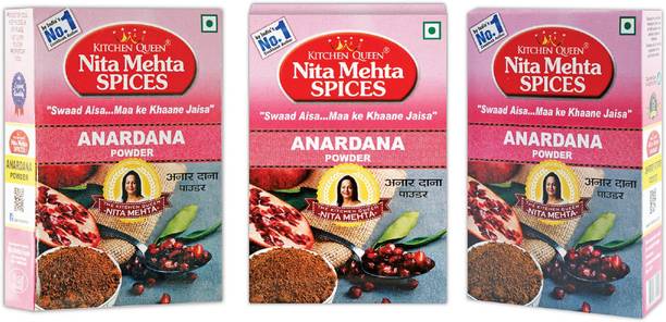 KITCHEN QUEEN NITA MEHTA Anardana Powder Perfect for Chhole, Stuffed Dishes, Dal Tadka, Chutneys