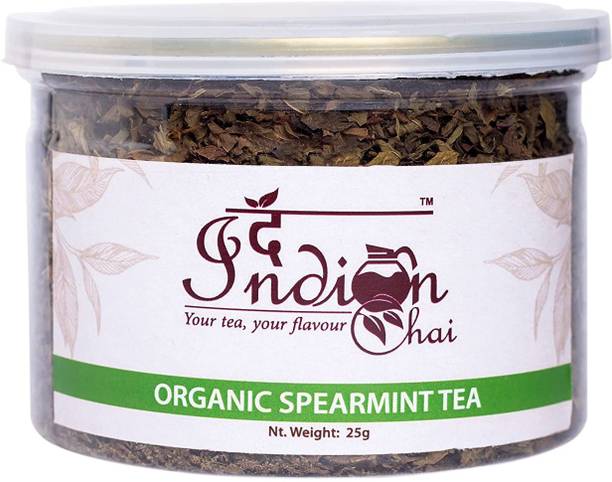 The Indian Chai Organic Spearmint Tea for Stress, PCOS and PMS, Herbal Tea, 25g Herbal Tea Tin