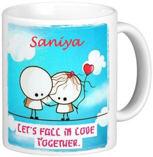 GNS Love Message for Saniya Romantic Quotes 133 Ceramic Coffee Mug