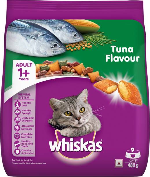 Whiskas (+1 year) Tuna 0.48 kg Dry Adult Cat Food