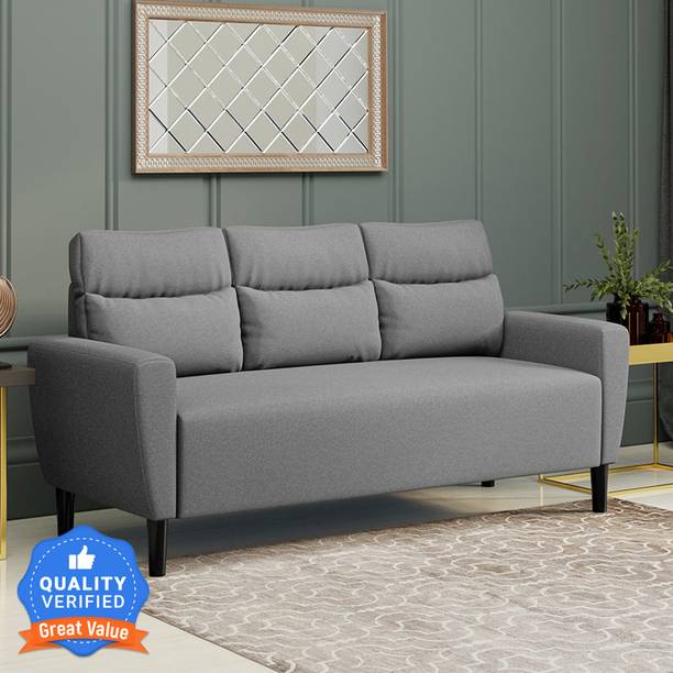 Flipkart Perfect Homes Julia Fabric 3 Seater  Sofa