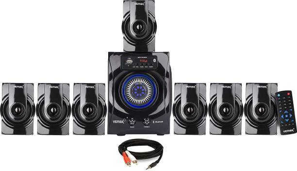 Vemax Mist 7.1 System with FM, AUX, USB, Bass & Treble Control 45 W Bluetooth Home Theatre