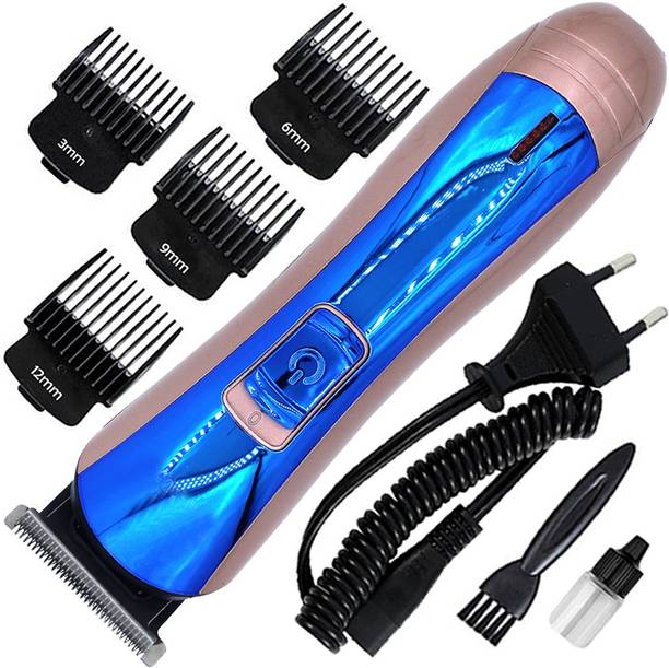 QGS Rechargeable Waterproof Professional Hair Clipper Beard Moustache Trimmer BM Fully Waterproof Body Groomer 120 min  Runtime 4 Length Settings