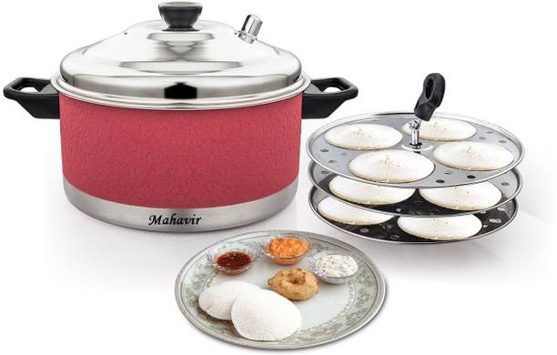 MAHAVIR Induction & Standard Idli Maker (3 Plates , 12 Idlis ) Induction & Standard Idli Maker