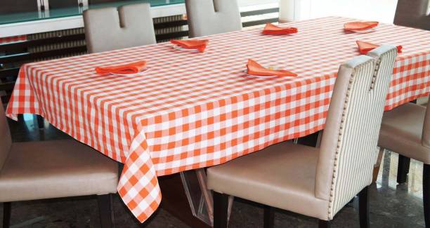 Lushomes Orange Organic Cotton Table Linen Set