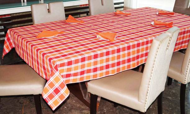 Lushomes Red Organic Cotton Table Linen Set