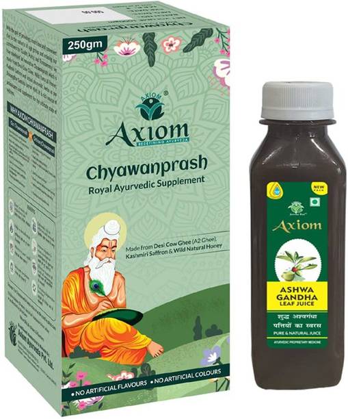 AXIOM Ashwagandha leaf juice 160ml with Royal Chyawanprash 250ml