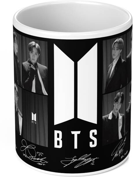 TrendoPrint Thread NW-25 BTS Printed Coffee Mug 350ml Gift for Kids Boys Girls & Friends Assorted Mug  Set