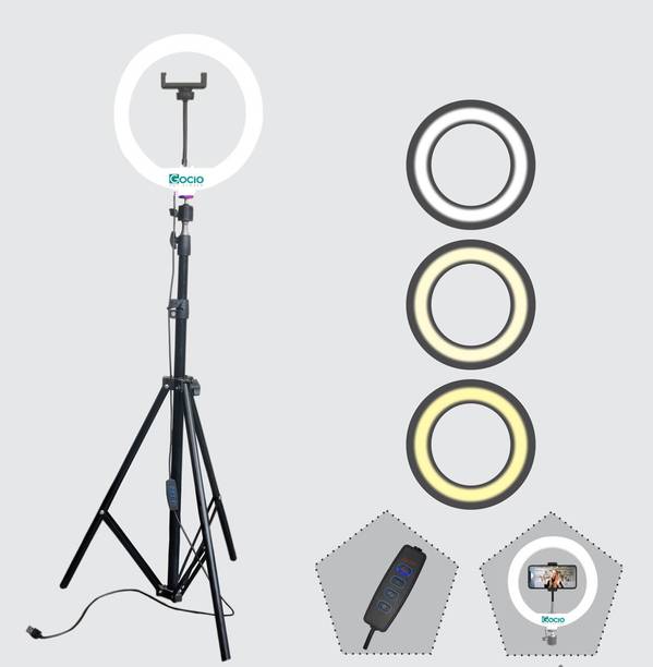 Paradox 10"Ring LED Light ,3 Brightness Mode Feature Flash With 7ft Tripod Stand P46 Ring Flash