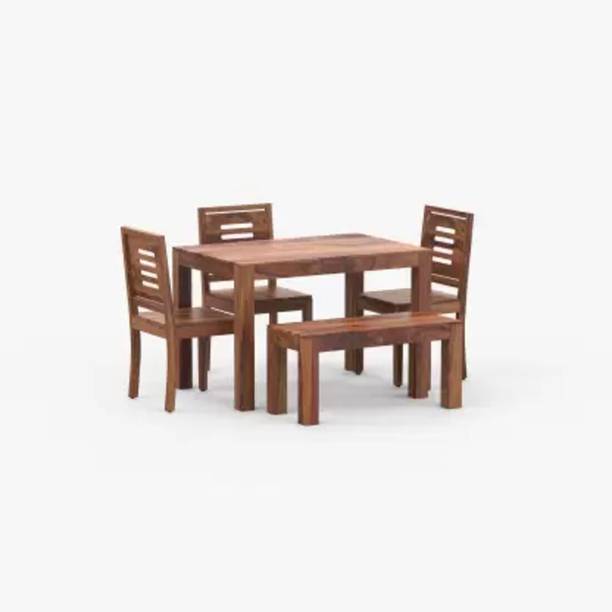 Marutiwod Premium Dining Room Furniture Solid Wood 4 Seater Dining Set