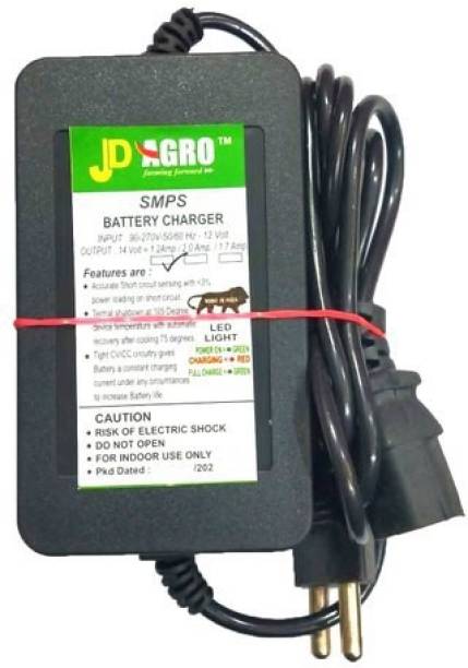 HARDIK ENTERPRISES 12 volt 1.7 Amp Agriculture Battery Sprayer Charger (Black) 18 L Backpack Sprayer