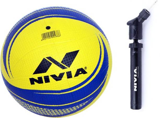 NIVIA COMBO VB-488, Craters Size-4 VOLLEYBALL + BP-213 Ball Pump.. Volleyball - Size: 4