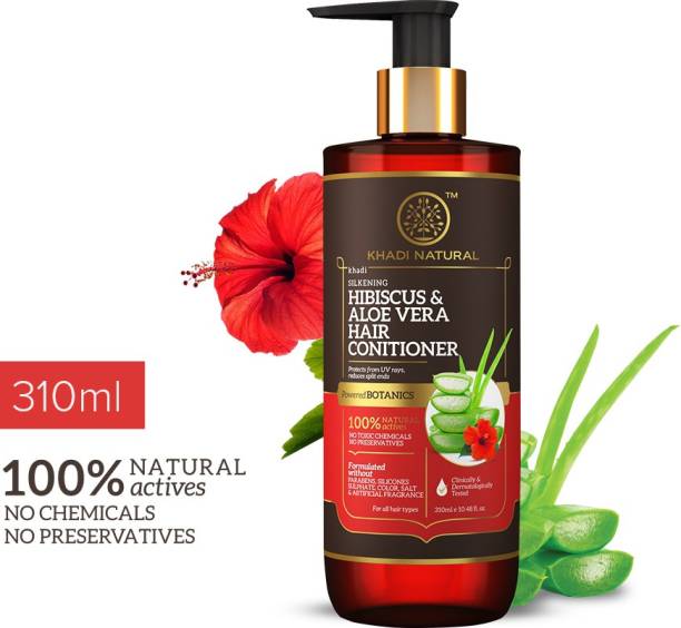 KHADI NATURAL Hibiscus & Aloe Vera Hair Conditioner - Powered Botanics
