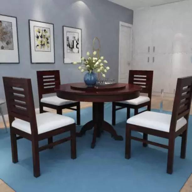 Marutiwod Premium Dining Room Furniture Solid Wood 4 Seater Dining Set