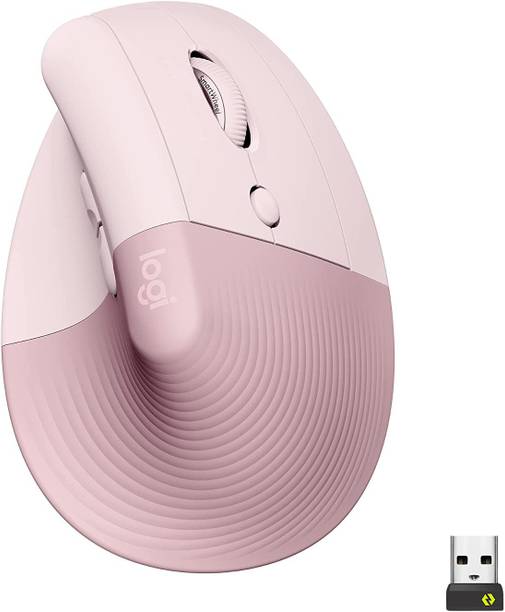 Logitech LIFT / Vertical Ergonomic, Multi-Device (Upto 3 Device) Wireless Ambidextrous Optical Mouse  with Bluetooth