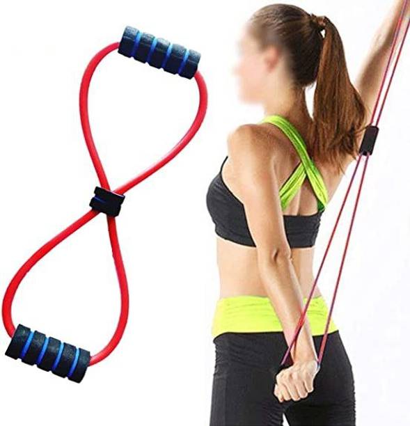BoldFire Figure 8 Shape Yoga Fitness Workout Toning Resistance Resistance Tube Resistance Tube