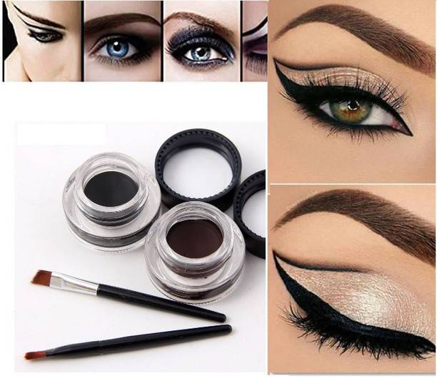 Herrlich PROFESSSIONAL GEL EYE LINER KAJAL BLACK & BROWN 6 g