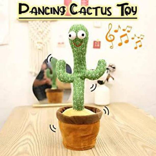 HOHTING Electronic Dancing ,Singing Plush Toy Cactus with Lighting