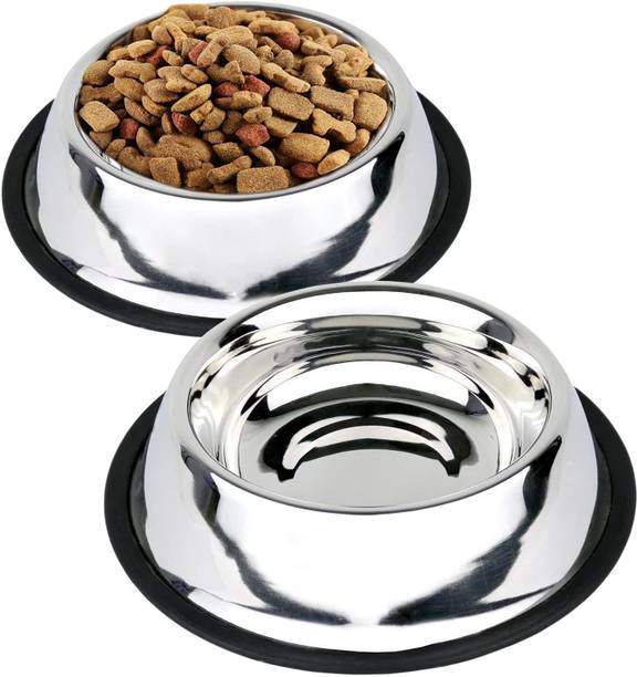 chullbull pet products Silver, Stainless Steel Pet Bowl