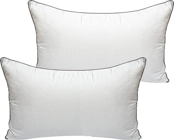 AYKA Vibrant Cord Soft Sleeping Pillow Microfibre Geometric Sleeping Pillow Pack of 2