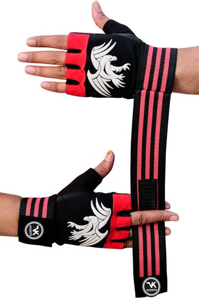 VK Fashions Lycra Gym Gloves for Weightlifting, Crossfit, Fitness Gym & Fitness Gloves