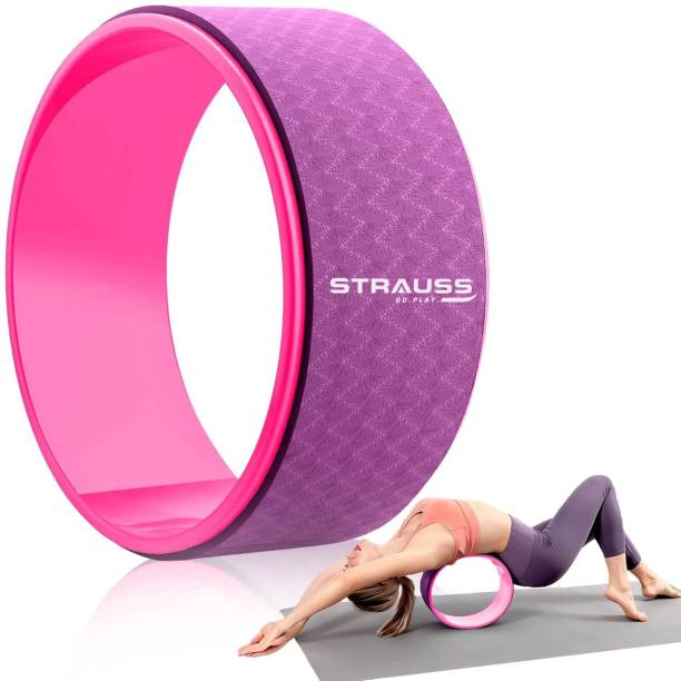 Strauss Yoga Wheel | Yoga Roller for Back Bends| Yoga Accessories Yoga Blocks