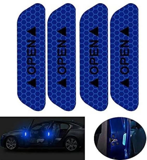 Autoeon Universal For Car Anti-Collision Luminous Open Signal Blue Door Car Pet Door Protector