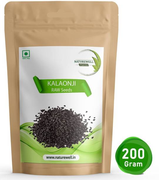 Naturewell 200 gram - Nigella Seeds / Kalonji (Black) Folic acid and Dietary Fibre (RAW ) Black Cumin Seeds