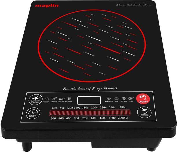 Maplin 2000 W Radiant Cooktop Touch Panel