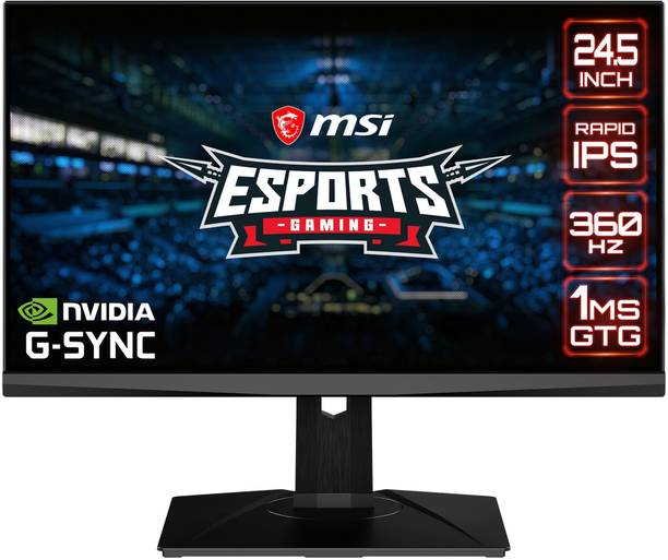 MSI 62.23 cm (25 Inch) Full HD IPS Panel with Adjustable Stand, Frameless Design, Anti-Flicker and Less Blue Light, Ultra Low Motion Blur Extreme Gaming Monitor (Oculux NXG253R)