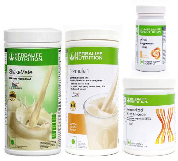 Herbalife Nutrition FORMULA1BANANA 500 PROTIEN 200 GAFRESHENERGYDRINK GINGER50 +SHAKEMATE 500 G Plant-Based Protein