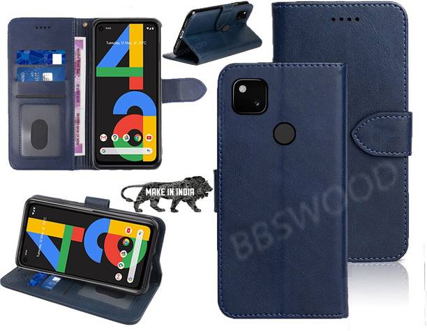 BBSWOOD Flip Cover for Google Pixel 4A
