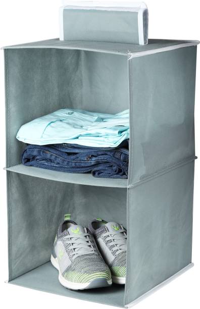 DOUBLE R BAGS 2-Shelf Hanging Closet Organizer - Breathable Hanging Shelves Closet Organizer, Regular Organizer, Handbag Organizer