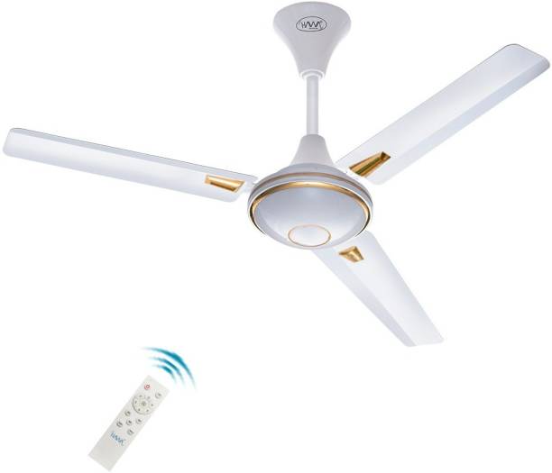 HAWAFANS ARIA + WG 1200 mm BLDC Motor with Remote 3 Blade Ceiling Fan