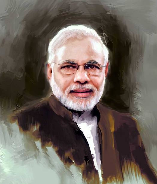 Self Adhesive UV Coated High Resolution Vinyl Print –Narendra Modi Poster Fine Art Print