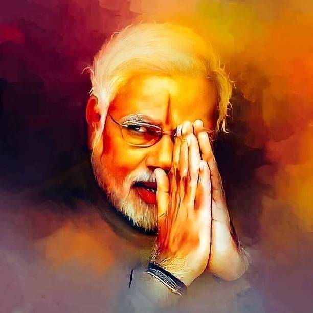 Self Adhesive UV Coated High Resolution Vinyl Print – Narendra Modi Poster Fine Art Print
