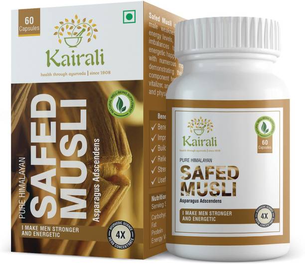 Kairali Safed Musli Capsules - Ayurvedic Medicine for Sexual Health, Men(60 Capsules)